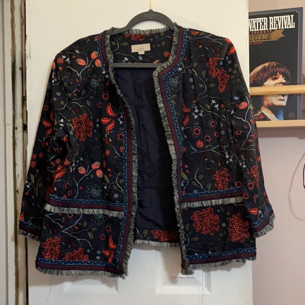 Loft floral and fringe